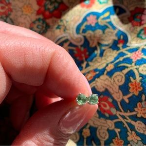 Maine Tourmaline Silver Stud Earrings 🧜🏾‍♀️🪷💕